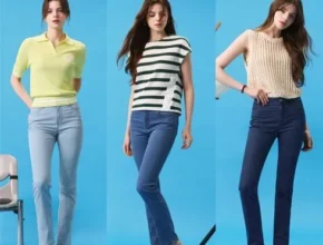 요즘 뜨는 24SS 여성 썸머쿨 라이크라 세미 플레어핏 데님 3종 추천